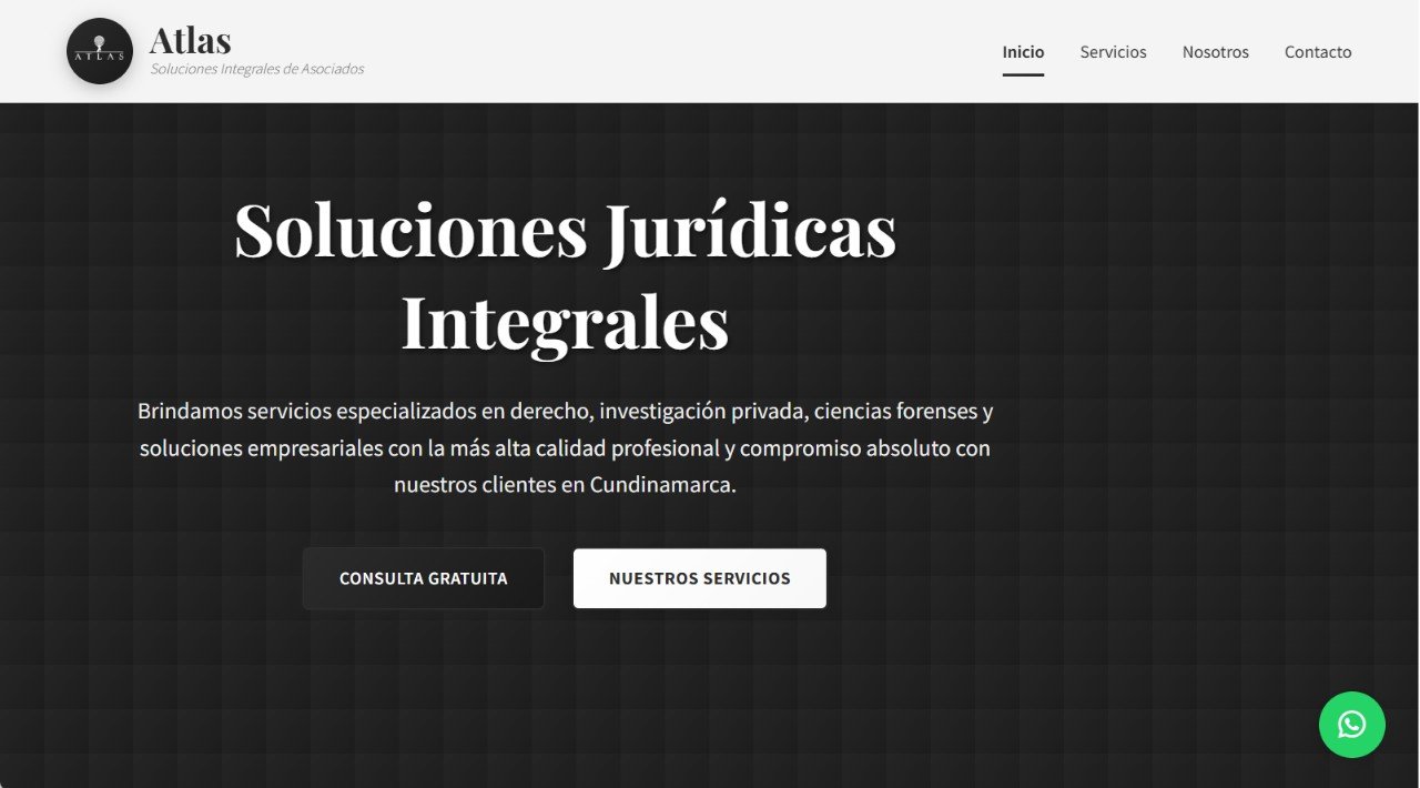 Sitio web de Atlas - Soluciones Jurídicas Integrales