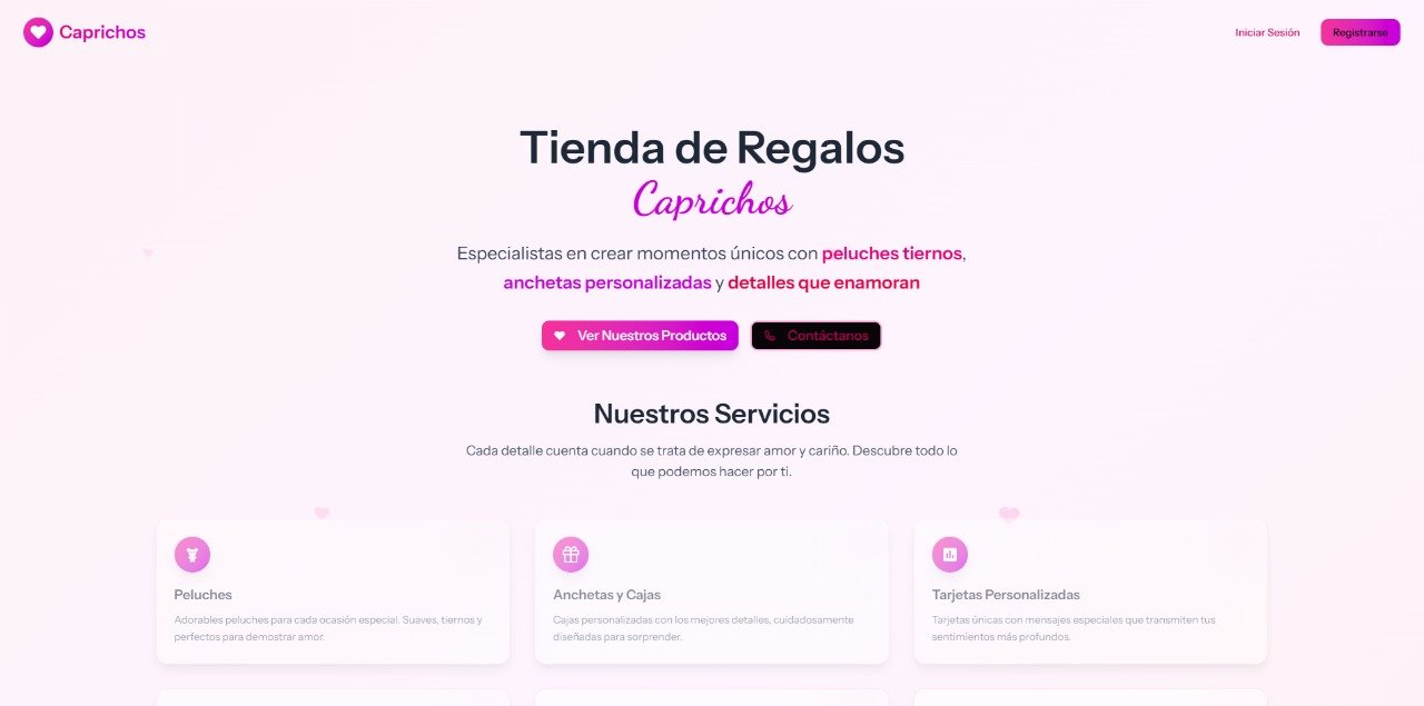 Sitio web de Caprichitos - Tienda de Regalos